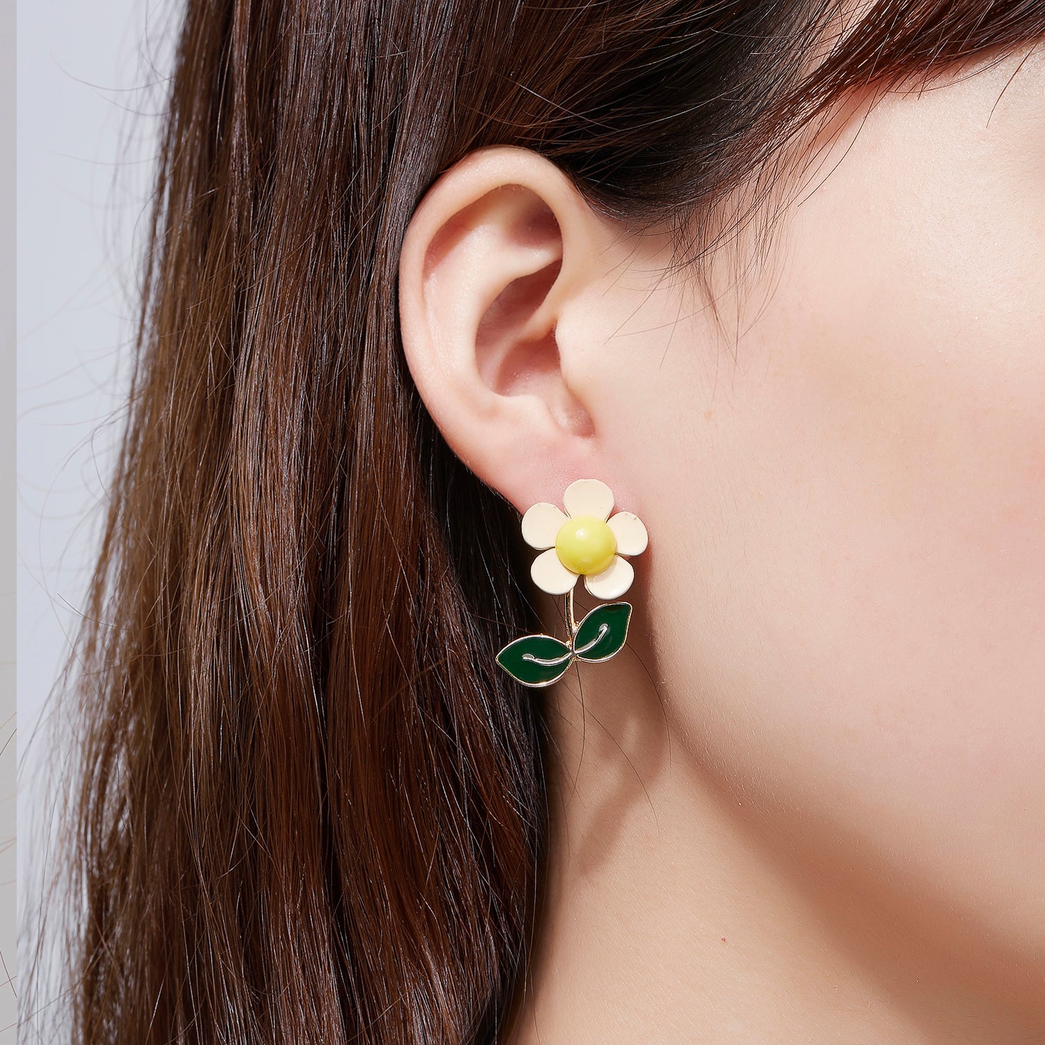 Kruckel Butterfly Flower Earrings Jewelry for Women | Wedding, Birthday, Graduation and Anniversary | Mom, sister, fiancee, wife, Great Gift for her (Daffodil)