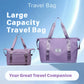 Kruckel Tote Bag for Women, Lightweight Tote Bag with Compartments Shoulder Bag Handbag for Travel, Work, Gym (Lavender)