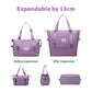 Kruckel Tote Bag for Women, Lightweight Tote Bag with Compartments Shoulder Bag Handbag for Travel, Work, Gym (Lavender)
