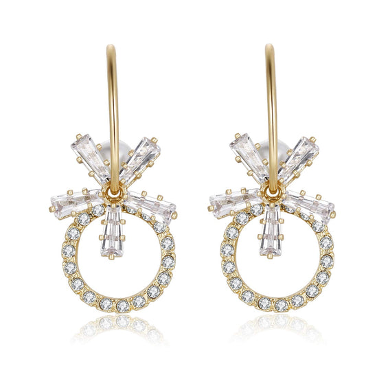 KRUCKEL Butterfly Flower Earrings Jewelry for Women | Wedding, Birthday, Graduation and Anniversary | Mom, sister, fiancee, wife, Great Gift for her (Orchid)