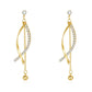 KRUCKEL Cross Pearls Drop Earrings | Sterling Silver with Cubic Zircon Tassel Dangle | Hypoallergenic Jewelry for Women | Valentine's, Anniversaries
