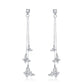 Kruckel Butterfly Dangle Earrings with Crystals (925 Sterling Silver) Includes Present Box – Hypoallergenic, Lightweight, Safe for Sensitive Skin