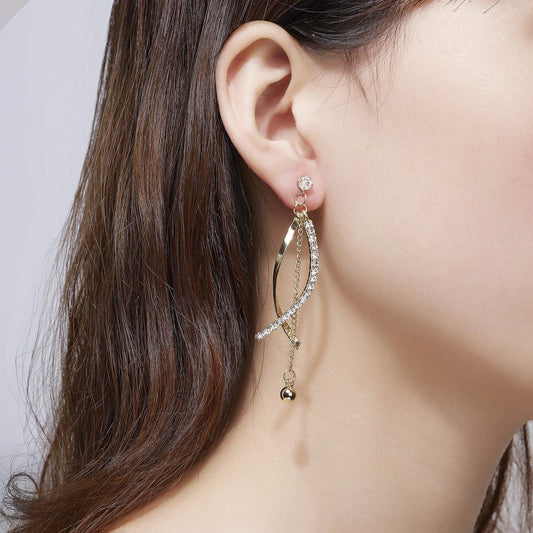 KRUCKEL Cross Pearls Drop Earrings | Sterling Silver with Cubic Zircon Tassel Dangle | Hypoallergenic Jewelry for Women | Valentine's, Anniversaries