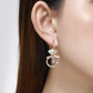 KRUCKEL Butterfly Flower Earrings Jewelry for Women | Wedding, Birthday, Graduation and Anniversary | Mom, sister, fiancee, wife, Great Gift for her (Orchid)