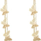 Kruckel Women's Sparkling Butterfly Angelic Dangling Earrings - Classic Collection Non-Sensitive Ears Drop Jewelry Gifts for Her - Sterling Crystal Earrings with Gift Box - Golden