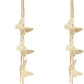 Kruckel Women's Sparkling Butterfly Angelic Dangling Earrings - Classic Collection Non-Sensitive Ears Drop Jewelry Gifts for Her - Sterling Crystal Earrings with Gift Box - Golden