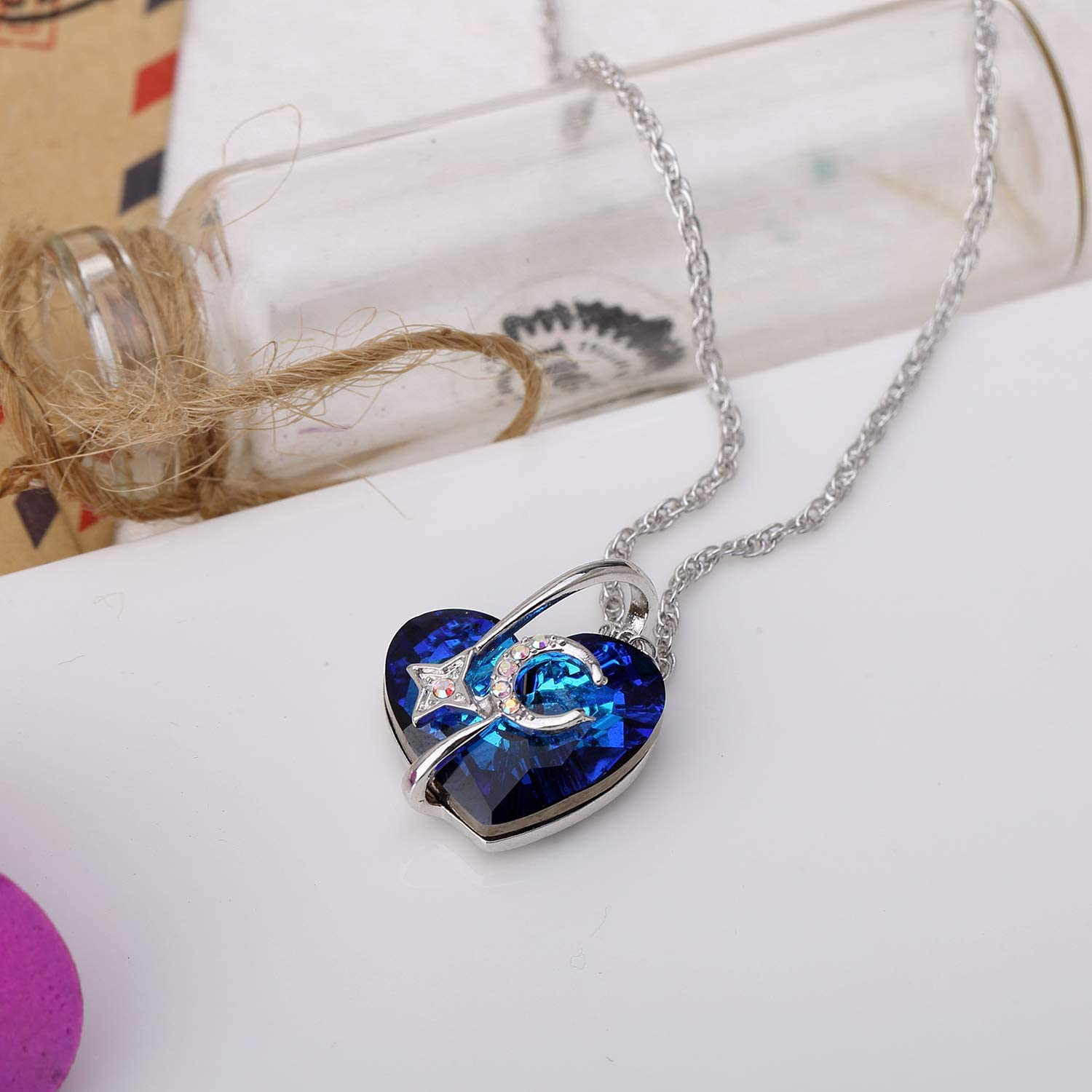 Embrace your whole Universe Swarovski crystal Necklace