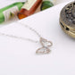 Kruckel; 5021030 Butterfly Rose Gold Plated Necklace Made with Austrian Crystals;