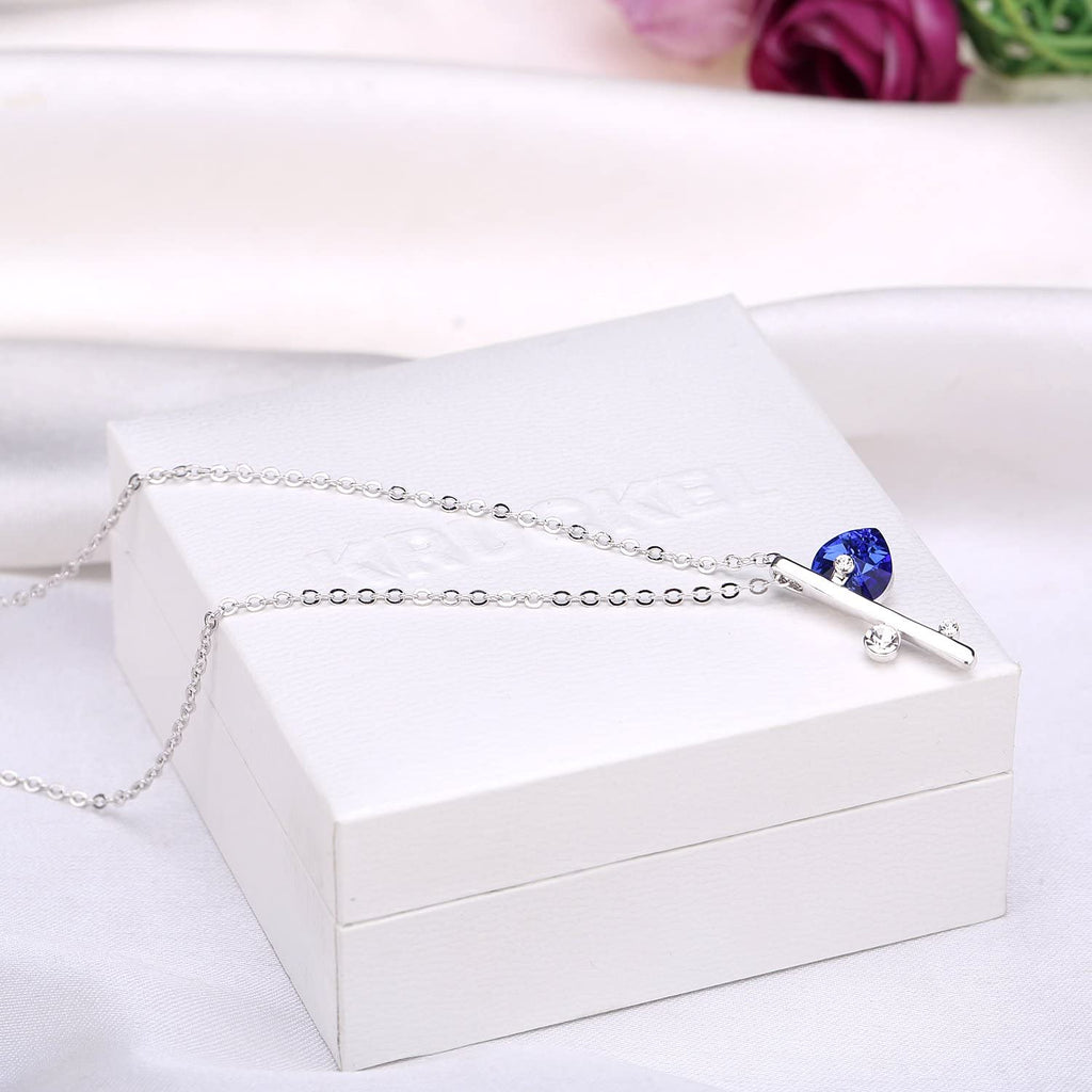 Kruckel; 5071030 Key to Success, Bright Future Brilliant Beacons of Optimism and Hope necklace made with Swarovski Crystals;