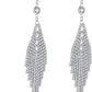 KRUCKEL Chandelier Hook Dangle Earrings Jewelry | Transparent Crystal Tassel Drop Pierced Earrings for Women and Teen Girls - 7169337