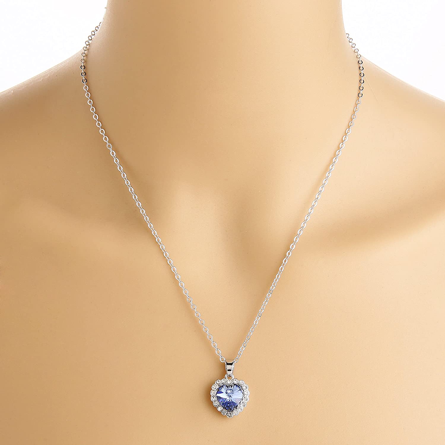 Kruckel; 5041030 Romantic heart Necklace with Swarovski® Element crystal;