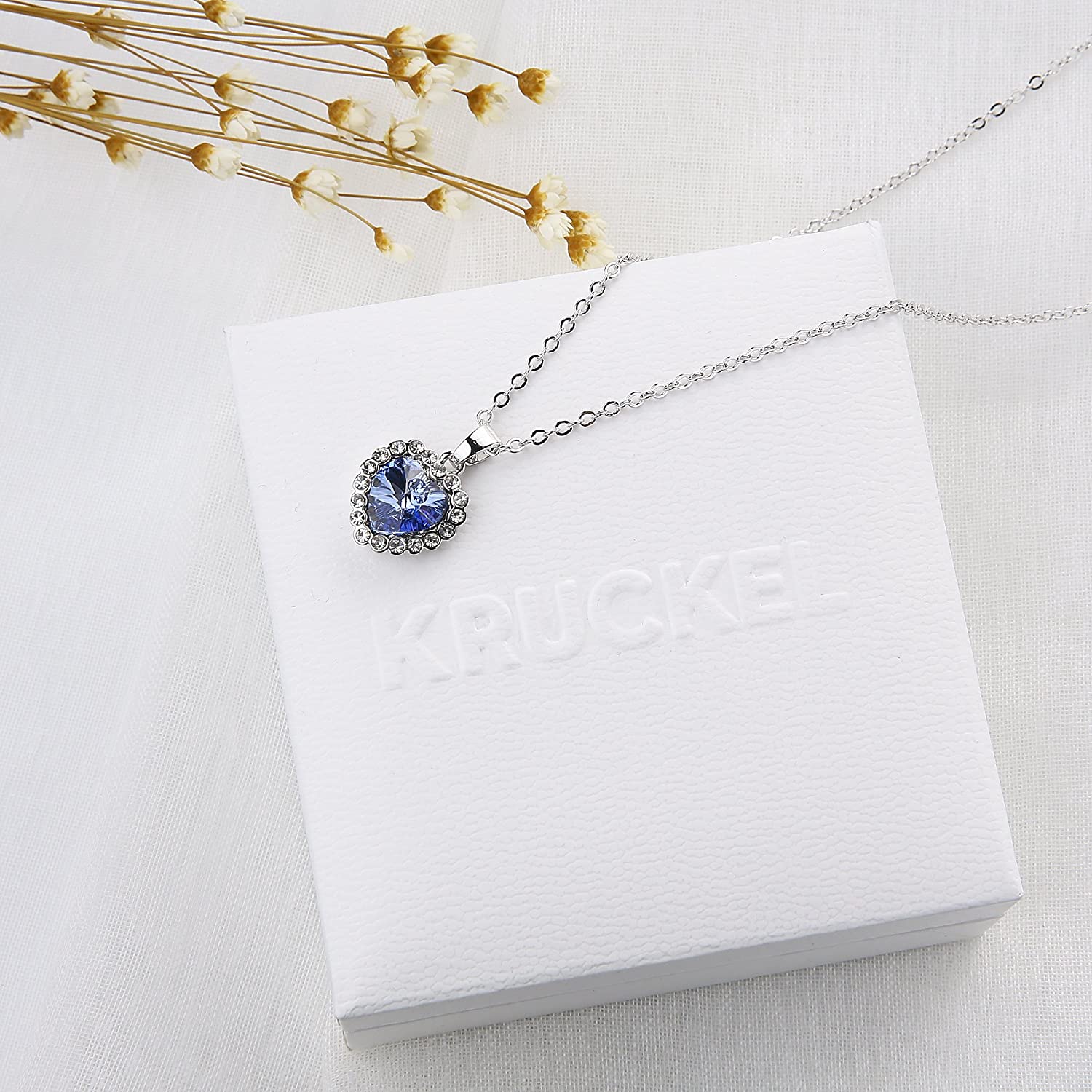 Kruckel; 5041030 Romantic heart Necklace with Swarovski® Element crystal;