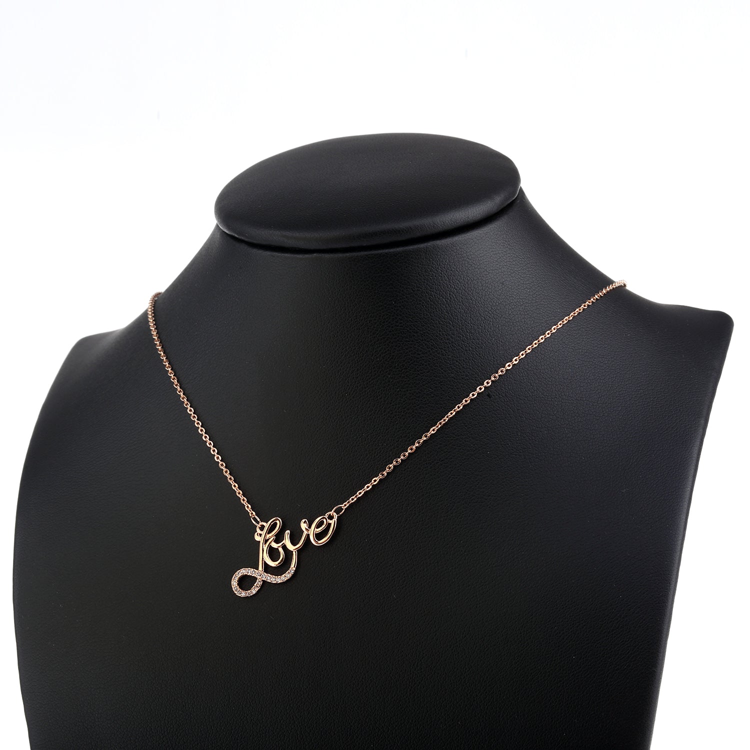 Openwork Love Crystals Necklace