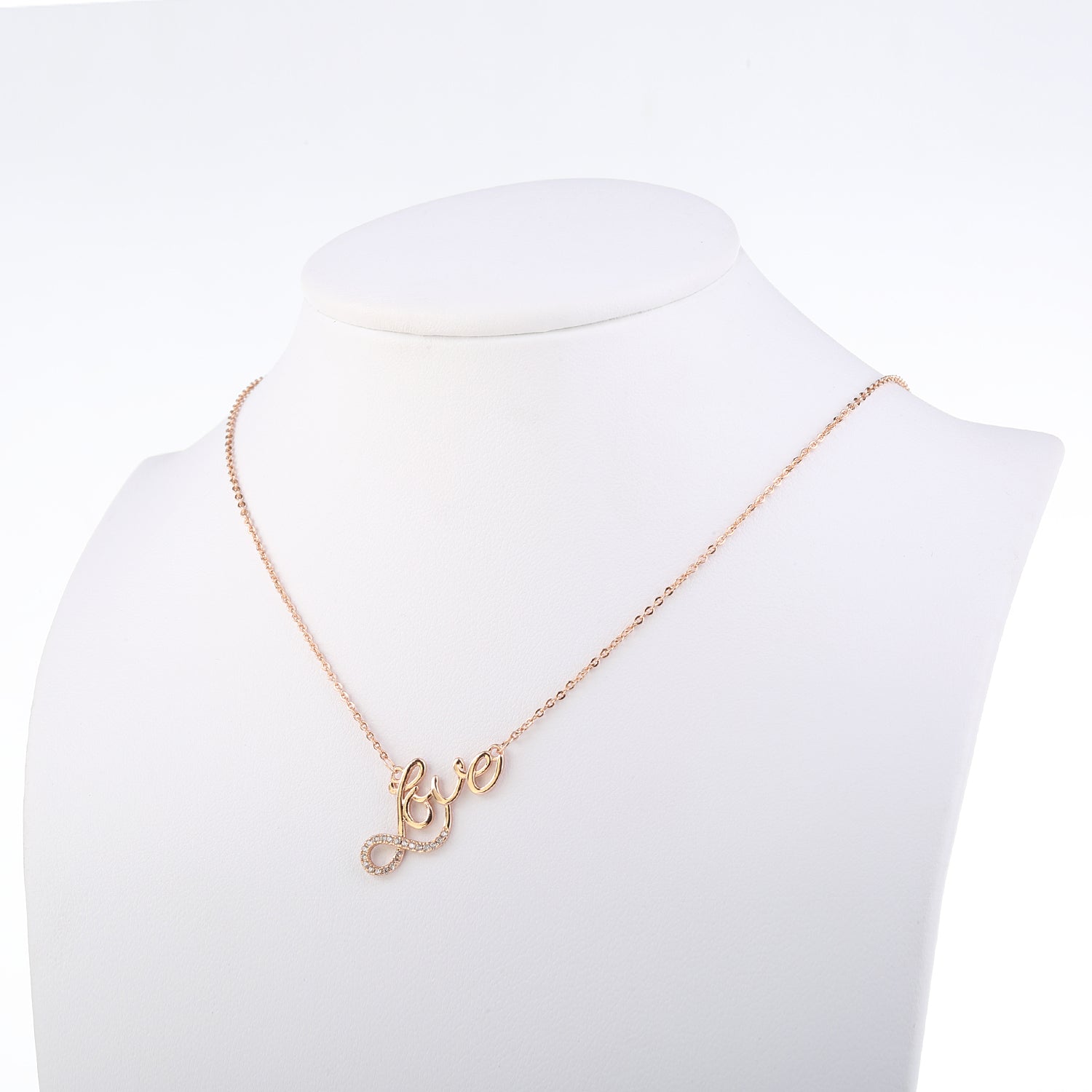 Openwork Love Crystals Necklace