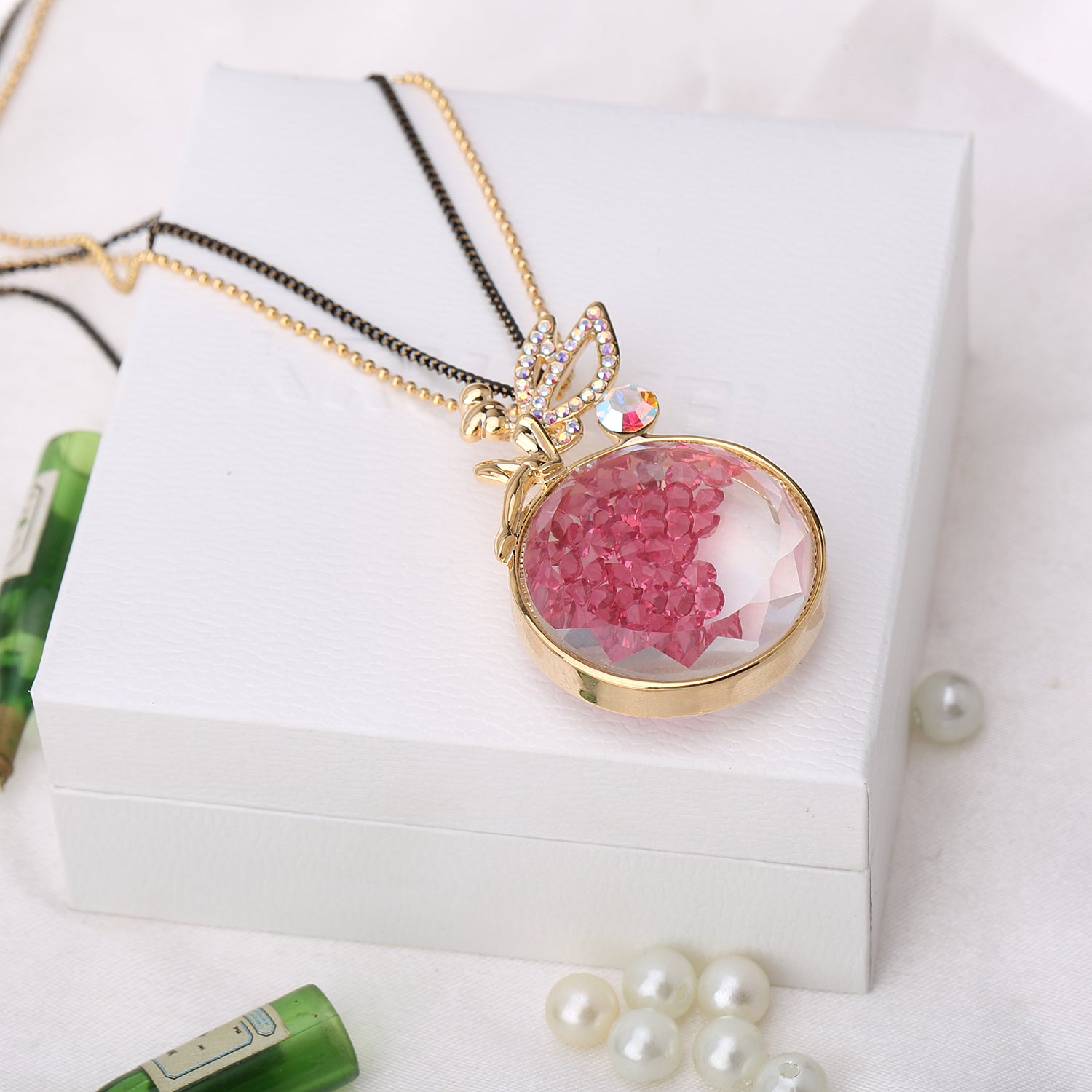 Be your Angel Standby you always Swarovski Crystals Necklace