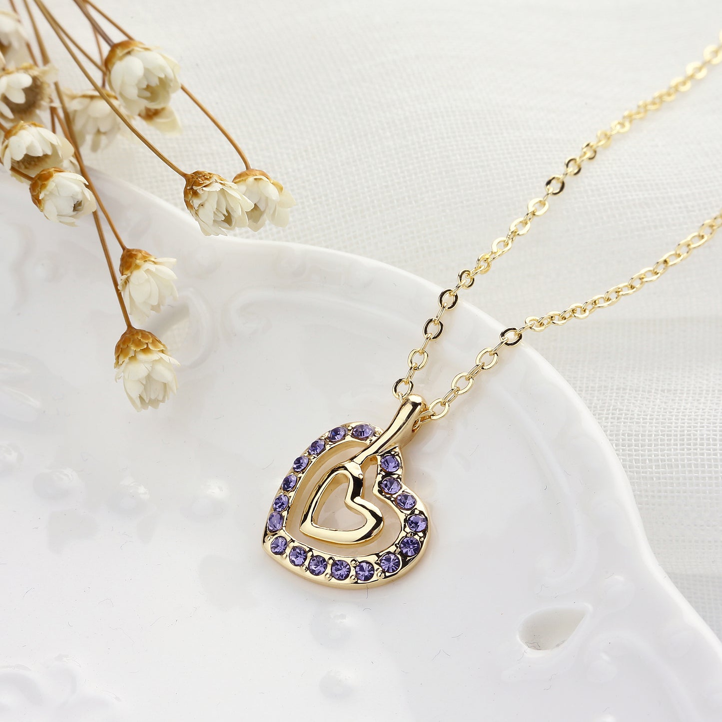 You are not alone Crystals Necklace