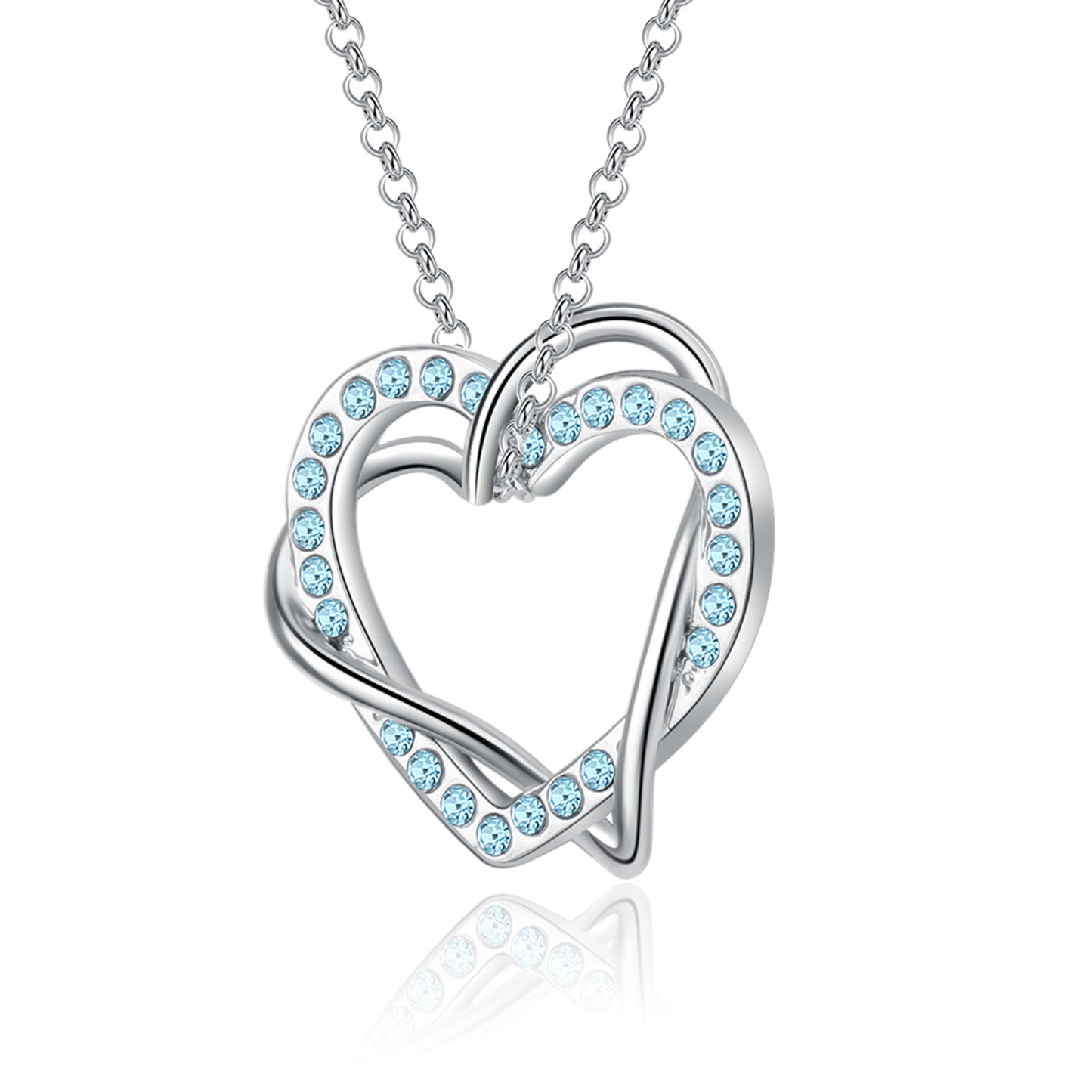We are joint together Crystals Necklace