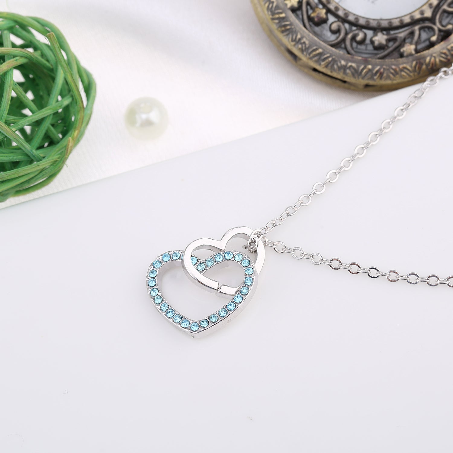 Love you forever Crystals Necklace