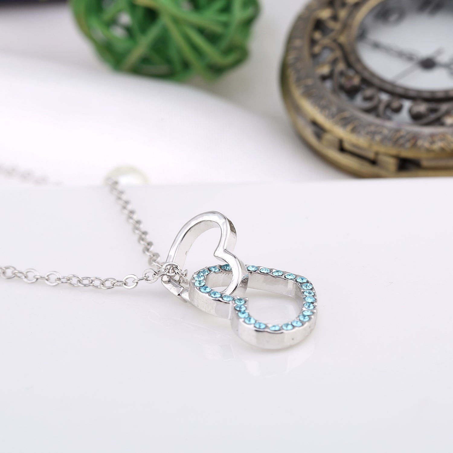 Love you forever Crystals Necklace