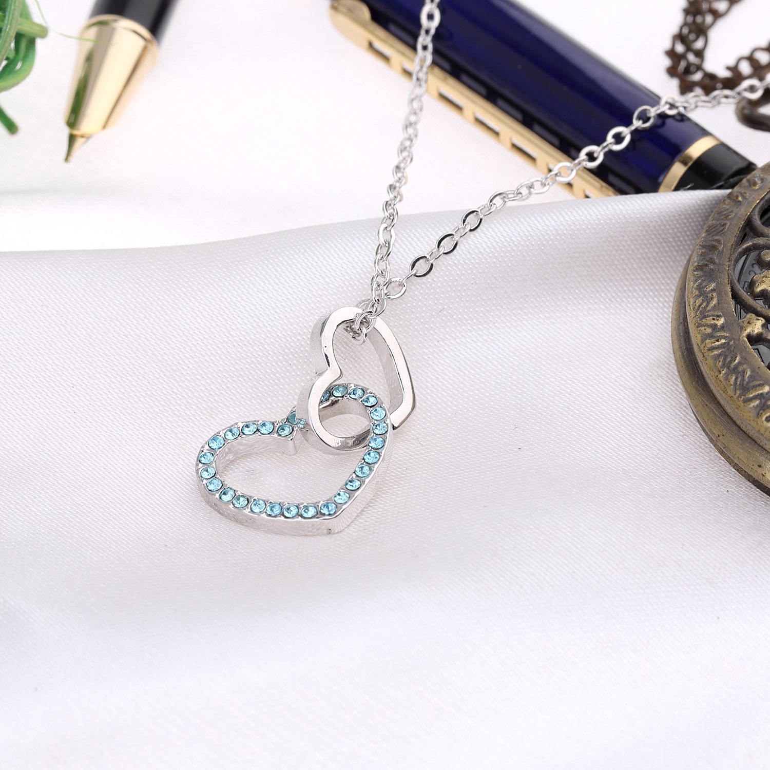 Love you forever Crystals Necklace