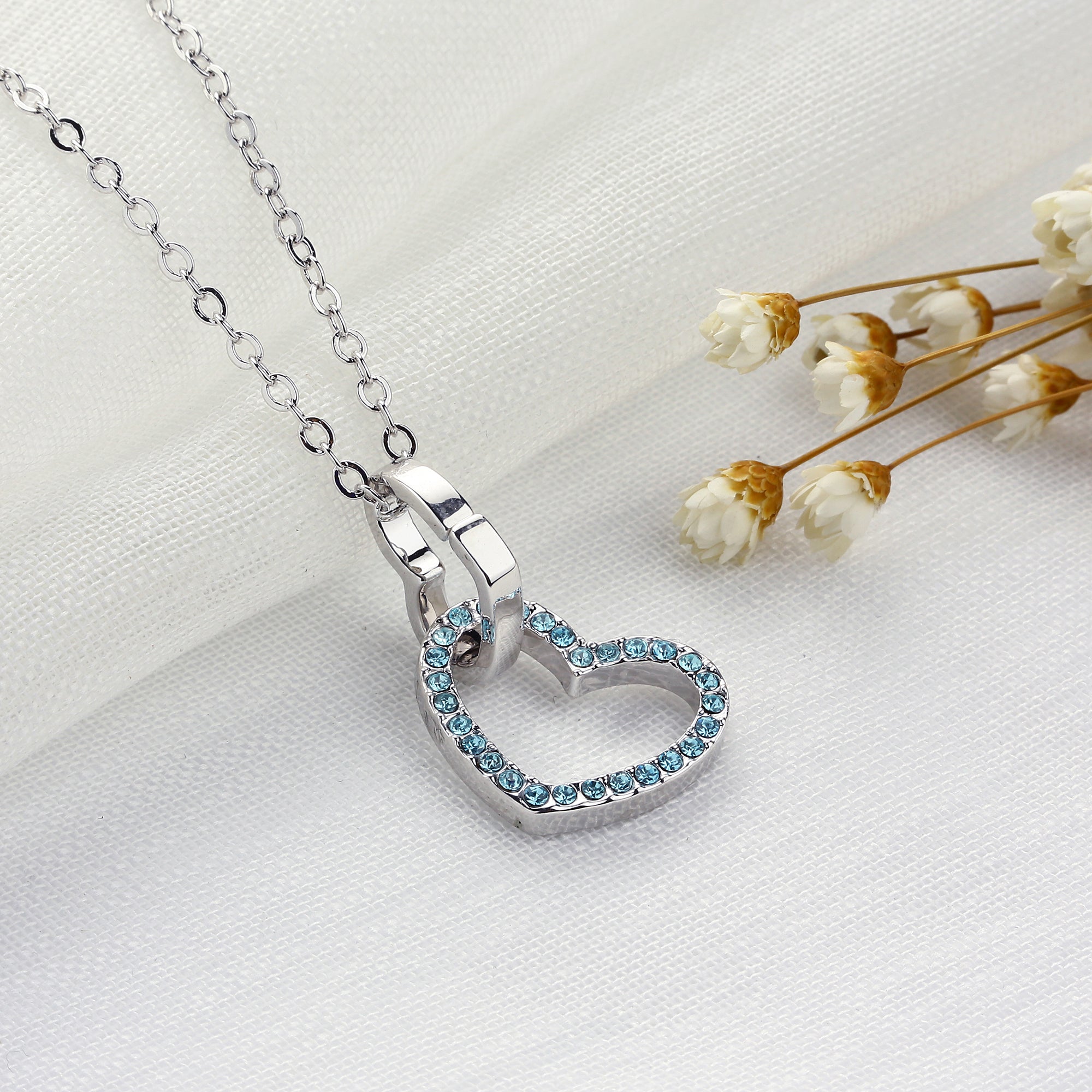 Love you forever Crystals Necklace