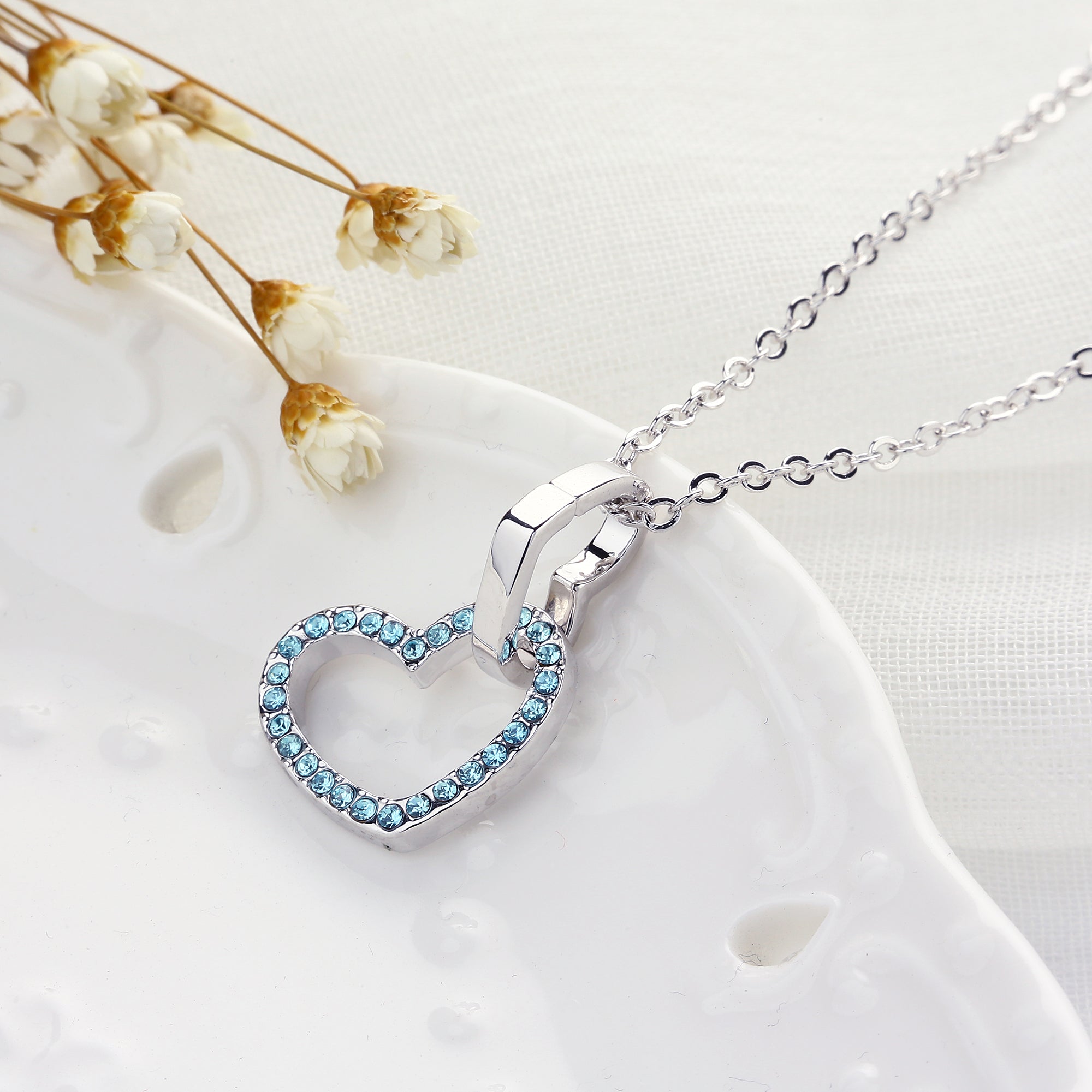 Love you forever Crystals Necklace