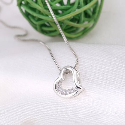 Sparkling Crystals Heart Necklace