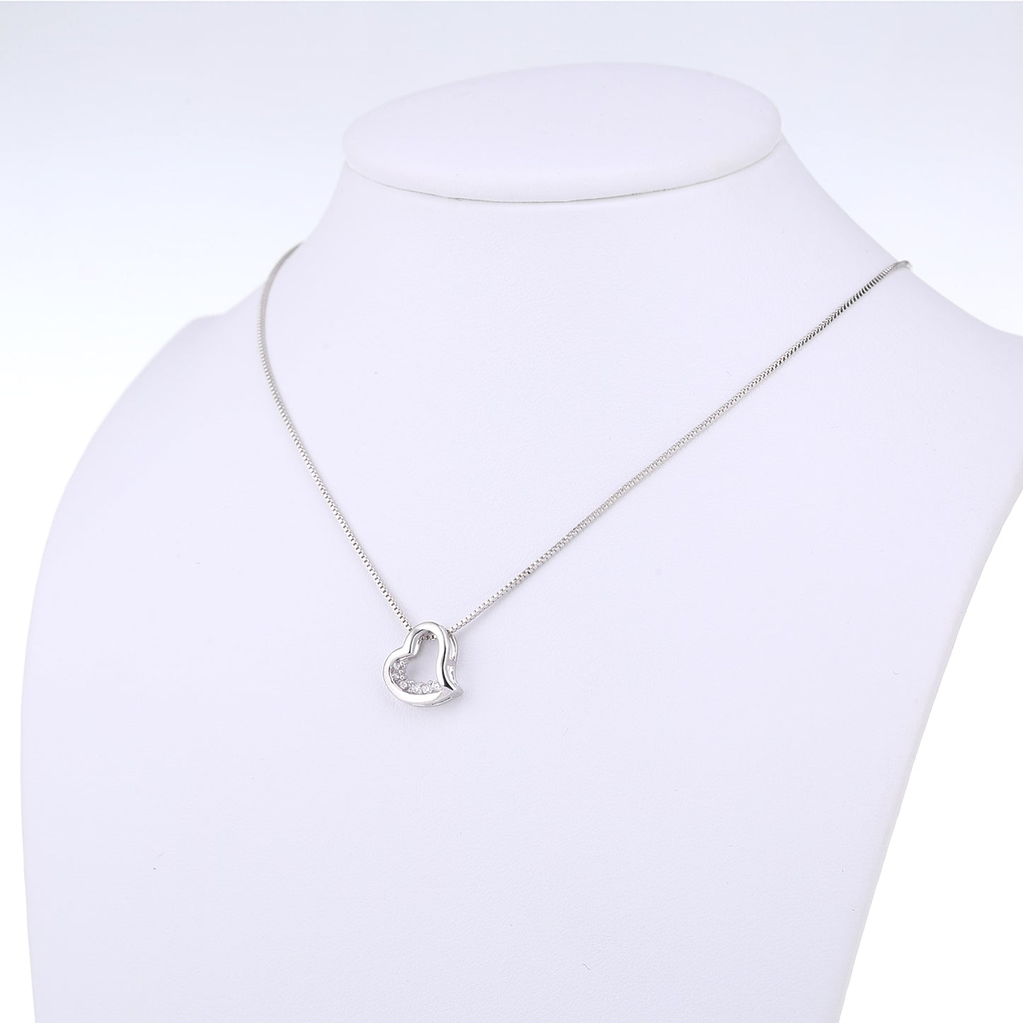 Sparkling Crystals Heart Necklace