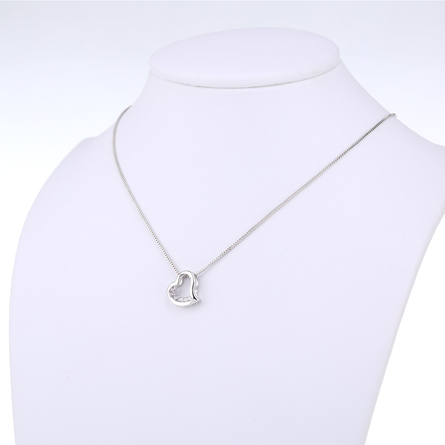 Sparkling Crystals Heart Necklace