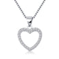 Pavé Crystals Heart Necklace