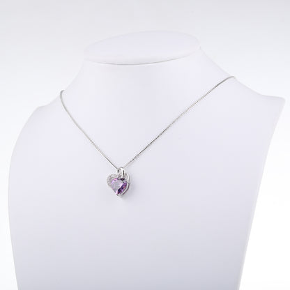 Love you with my whole Heart Crystals Necklace