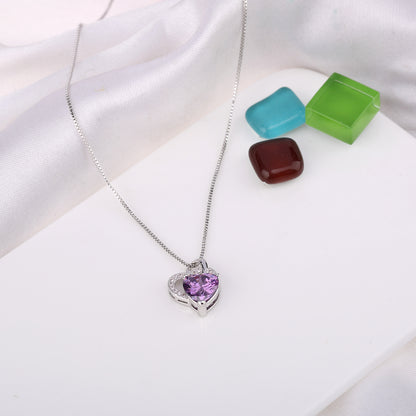 Love you with my whole Heart Crystals Necklace