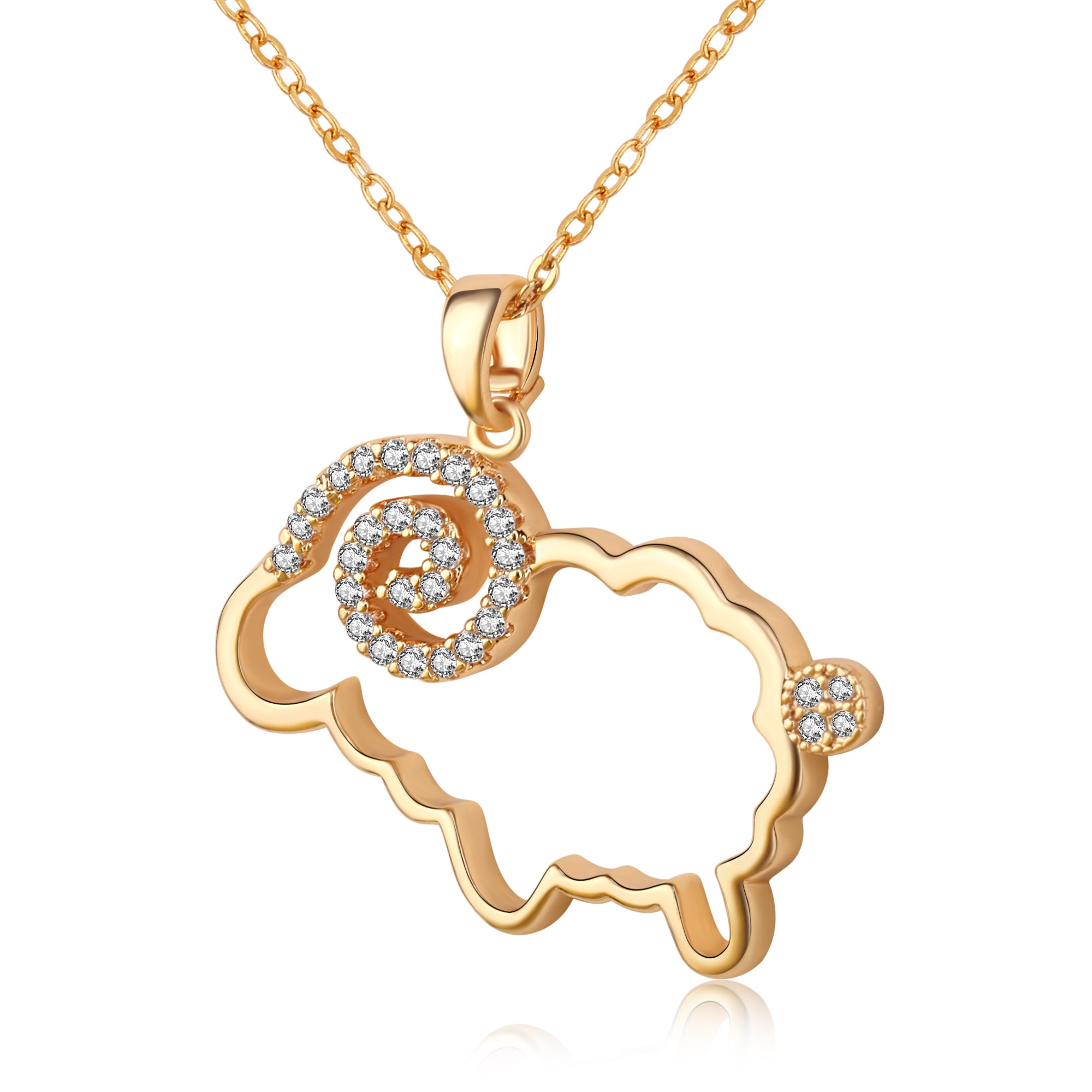 Kruckel; 5011031 Sheep / Mutton / Lamb / Yeanling / Goat Sparkling necklace;