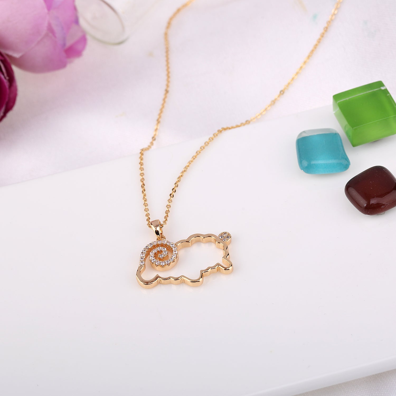 Kruckel; 5011031 Sheep / Mutton / Lamb / Yeanling / Goat Sparkling necklace;
